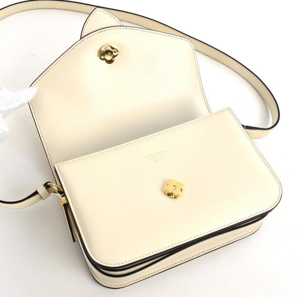 Louis Vuitton Point Neuf Shoulder Bag Smooth Leather Claim White Beige - Picture 8 of 16